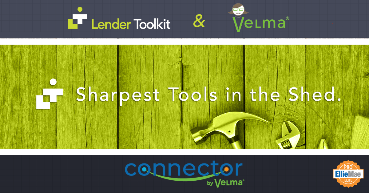Lender Toolkit and Velma Partnership and Build Connector