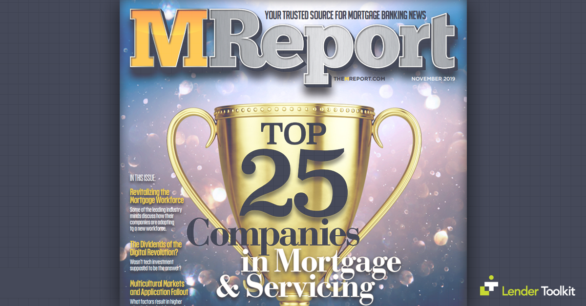 Lender Toolkit Makes the M Report's Top 25 List!