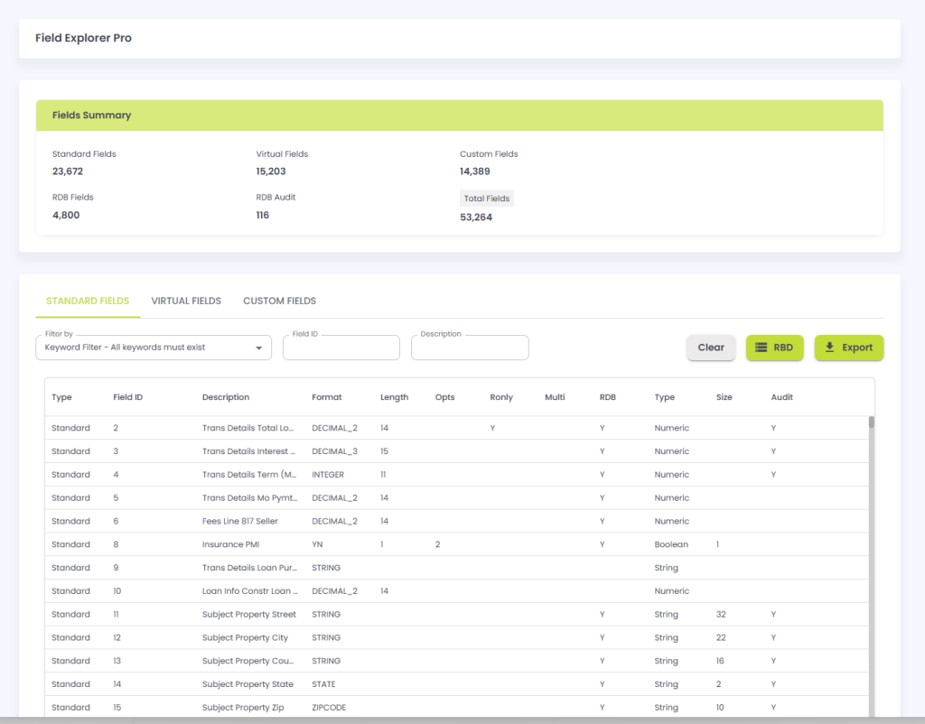 Field Explorer Pro - Lender Toolkit